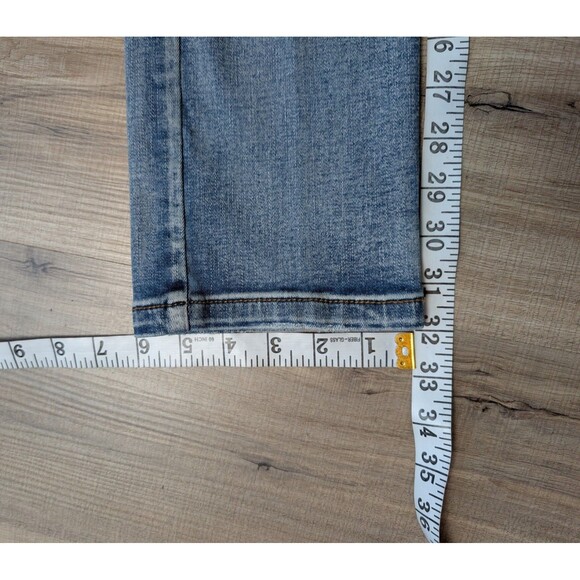 EDISON Biker Moto Jeans Size 32 Ribbed Skinny Distressed Streetwear Men's - Picture 12 of 12